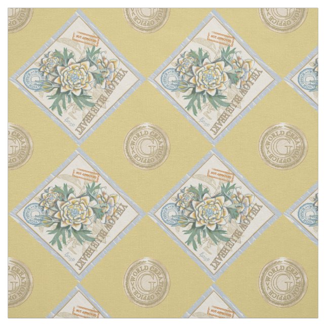 G Creation Office gelbe Blume Stoff (Muster)