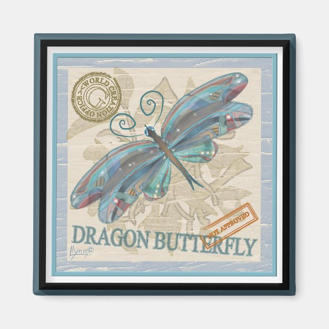G Creation Office Libelle Magnet (Vorne)