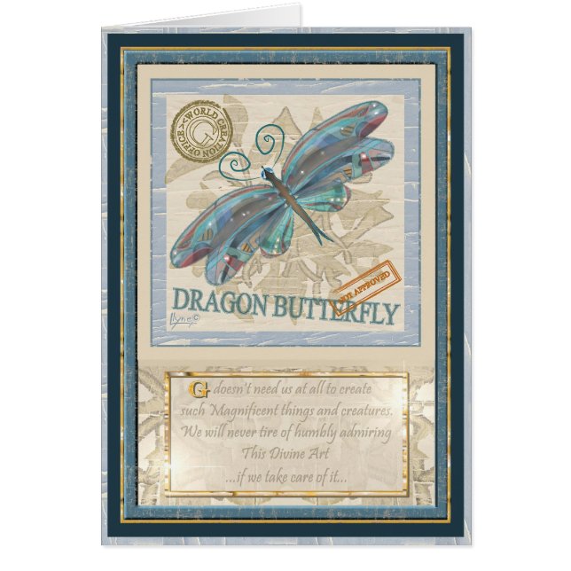 G Creative Office Dragonfly-Blankokarte (Vorne)