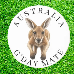 G Day Kangaroo Australisch-Thematisierte Wildlif Getränkeuntersetzer