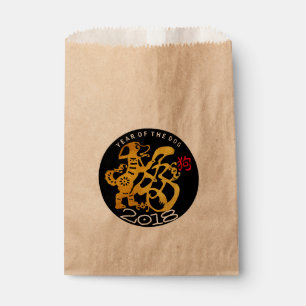 G Dog Papercut Chinesisches Neujahr 2018 Kraft Gef Geschenktütchen