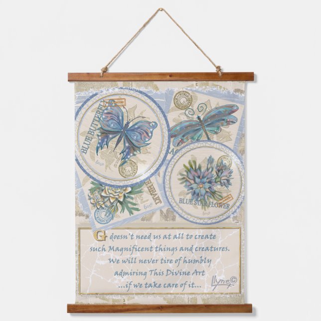 G Einrichtung Wandteppich Mit Holzrahmen (Vorderseite)