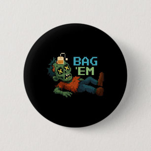 G em Pixel Zombie Tee G Halloween Npc Gamer Meme  Button