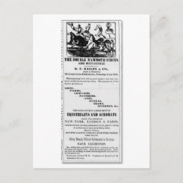 G.F. Bailey & Co. Double Mammoth Circus Ad Postkarte