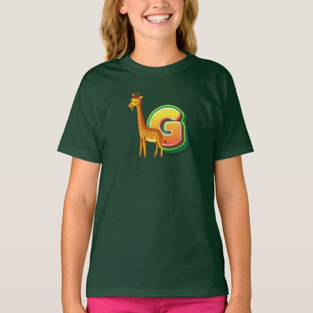 G für Giraffe T-Shirt (Vorderseite)