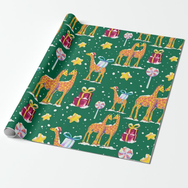 G für Girrafe Geschenkpapier (Ungerollt)
