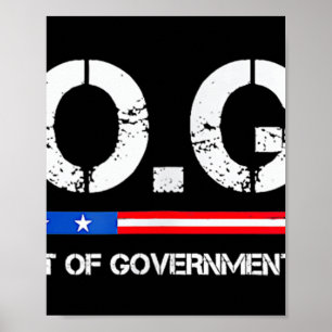 g.g.e Doge Department of Government Efficiency Poster