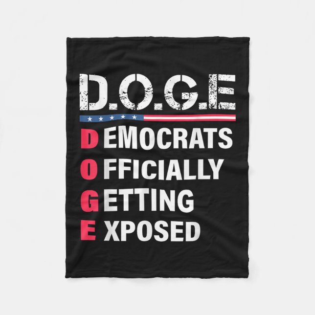 g.g.e Doge Department of Government Efficiency U Fleecedecke (Vorderseite)