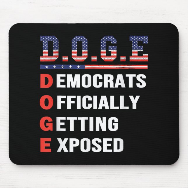 g.g.e Doge Department of Government Efficiency U Mousepad (Vorne)