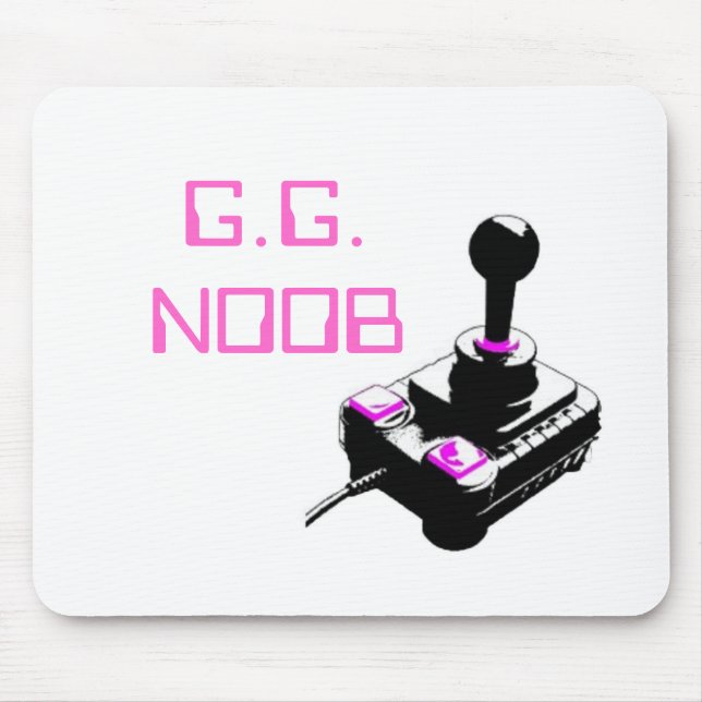 G.G. NOOB Retro Steuerknüppel-Mausunterlage Mousepad (Vorne)
