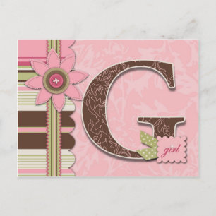 G Girl Postcard Postkarte