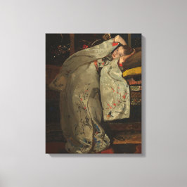 G.H. Breitner, Mädchen im weißen Kimono - Kunst Leinwanddruck