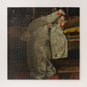 G.H. Breitner, Mädchen in einem weißen Kimono - Fi Puzzle