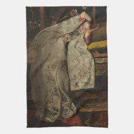 G.H. Breitner, Mädchen in einem weißen Kimono - Geschirrtuch