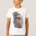 G is for Gibbon  T-Shirt<br><div class="desc">G is for Gibbon , Gibbon Artwork Graceful Primate Illustration and Wildlife Design</div>