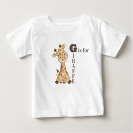 G is for GIRAFFE - Whimsical Giraffe Baby T-shirt