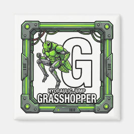 G is for Grasshopper – GTA Style ABC Learning Magnet
