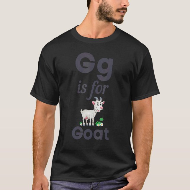 G ist für den Kindergartenpädagogik für Ziegen T-Shirt (Vorderseite)