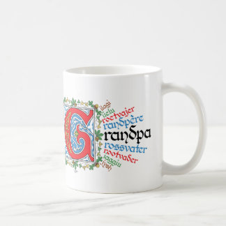 G ist für die Großvater-Tasse Kaffeetasse