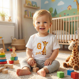 G ist für Giraffe Kleinkind T-Shirt