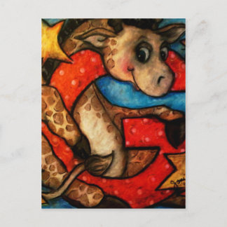 G ist für Giraffe Postkarte