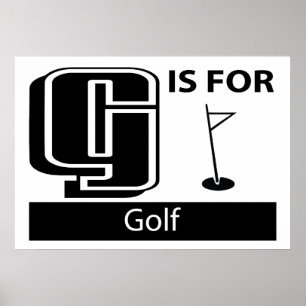 G ist für Golf Poster