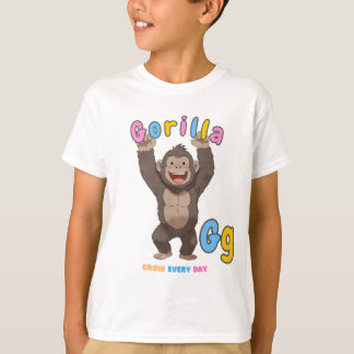 "G ist für Gorilla" Alphabet T-Shirt - jeden Tag w