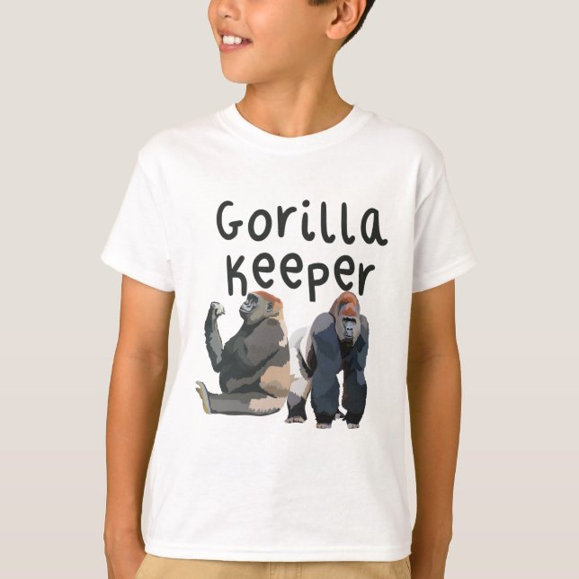 G ist für Gorilla Keeper T-Shirt (Vorderseite)
