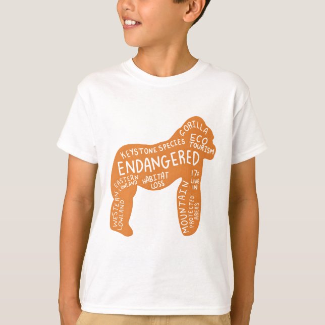 G ist für Gorilla T-Shirt (Vorderseite)