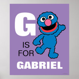 G ist für Grover | Name hinzufügen Poster
