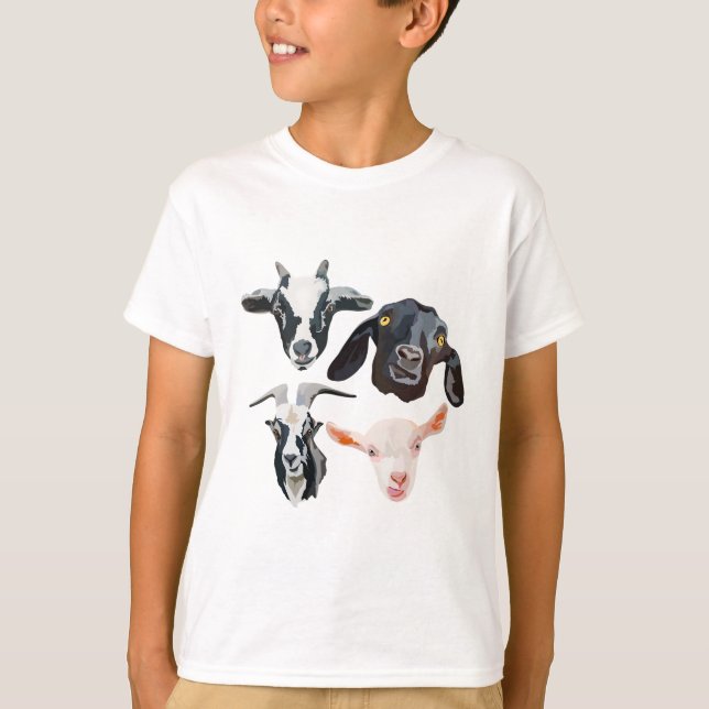 G ist für Ziege T-Shirt (Vorderseite)