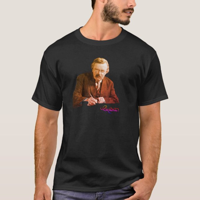 G. K. Chesterton at Work T-Shirt (Vorderseite)