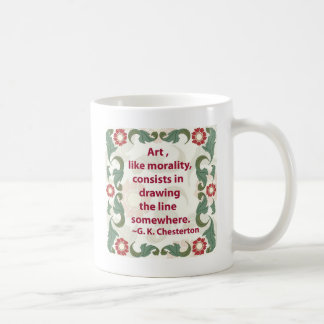 G.K. Chesterton auf Kunst und Sittlichkeitsgefühl Tasse