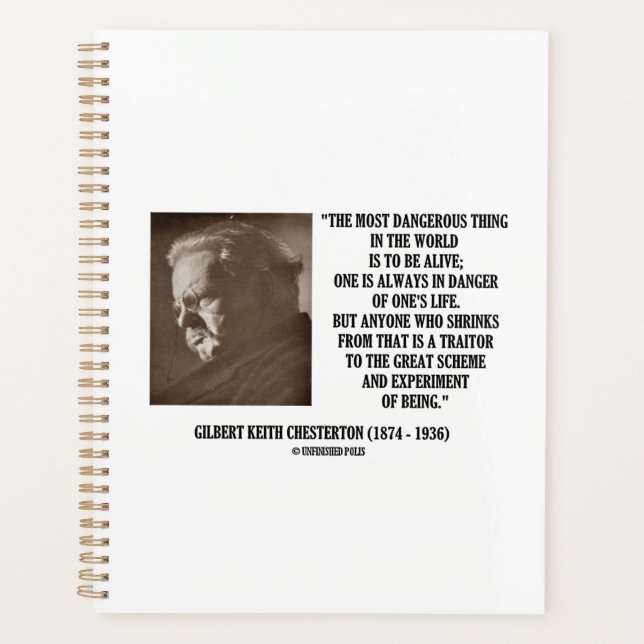 G.K. Chesterton Great Scheme Experiment des Seins Planer (Vorderseite)