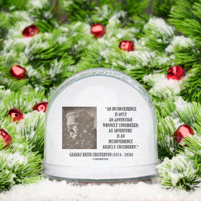 G.K. Chesterton InConvenience Adventure erwogen Schneekugeln (Weihnachten)
