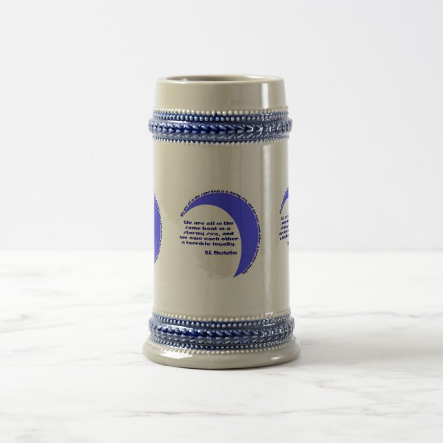 G. K. Chesterton Stormy Sea Bierglas (Mittel)