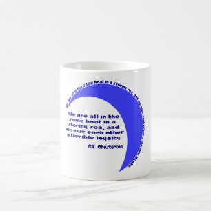 G. K. Chesterton Stormy Sea Tasse