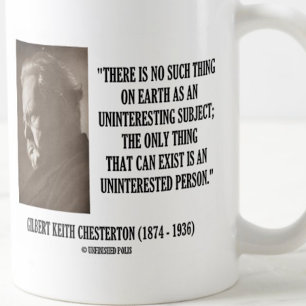 G.K. Chesterton uninteressantes abhängiges Tasse