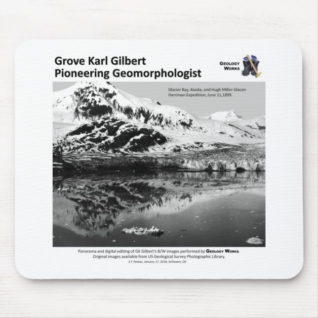G K Gilbert IV - Vorangehen mit Geomorphologist Mousepad (Vorne)