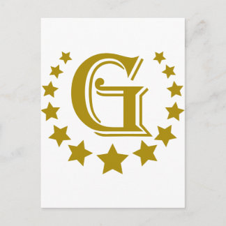 G-Letter-Stars-Crown- Postkarte