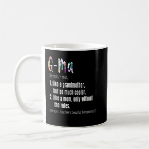 G-Ma Definition Mother's Day & Birthday Geschenk G Kaffeetasse
