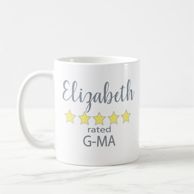 G-Ma mit 5 Sternen Kaffeetasse (Links)