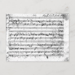 G major for violin, harpsichord and violoncello 2 postkarte