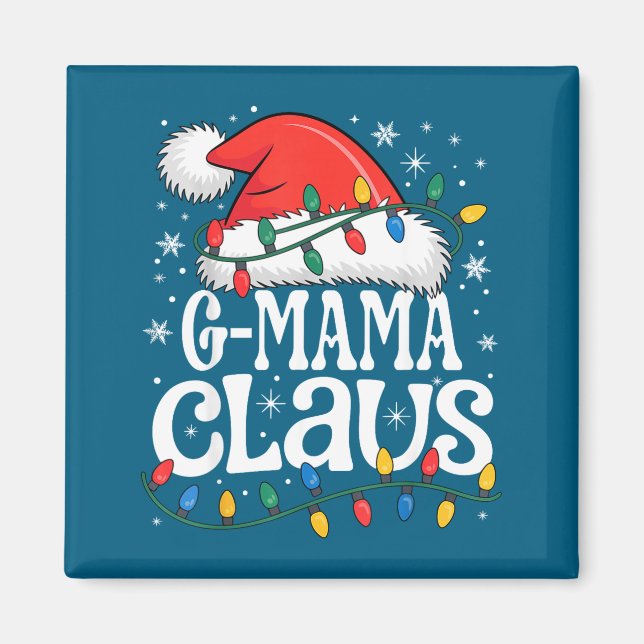 G-mama Claus Funny Xmas Christmas Grandma Holiday  Magnet (Vorne)