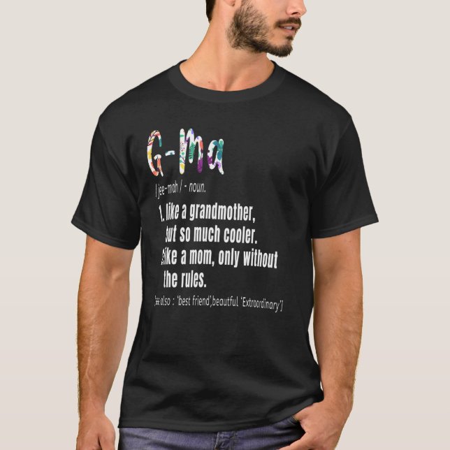 G Mama Definition Muttertag & Geburtstag Großmoth T-Shirt (Vorderseite)