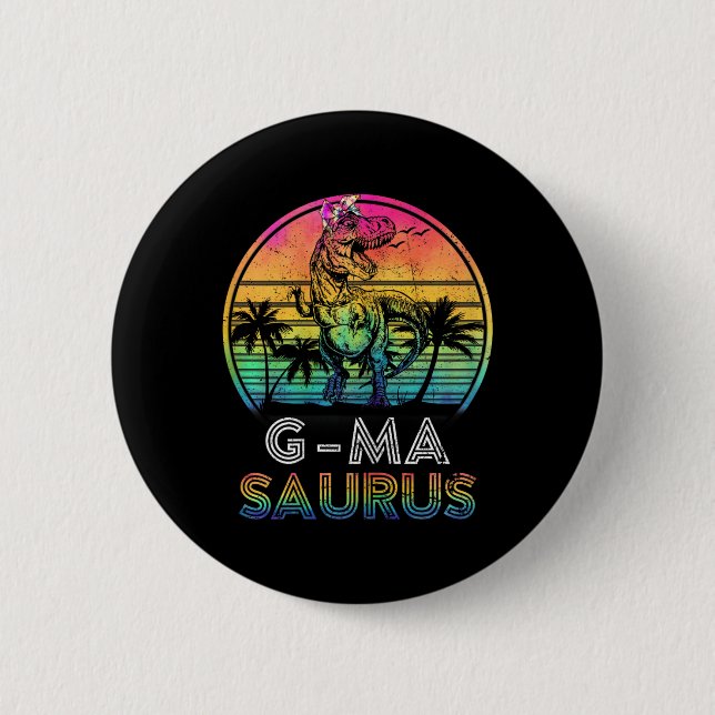 G-masaurus Dinosaurier G-ma Saurus Familien-Matchi Button (Vorderseite)