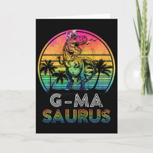 G-Masaurus Dinosaurier G-ma Saurus Familienpassend Karte