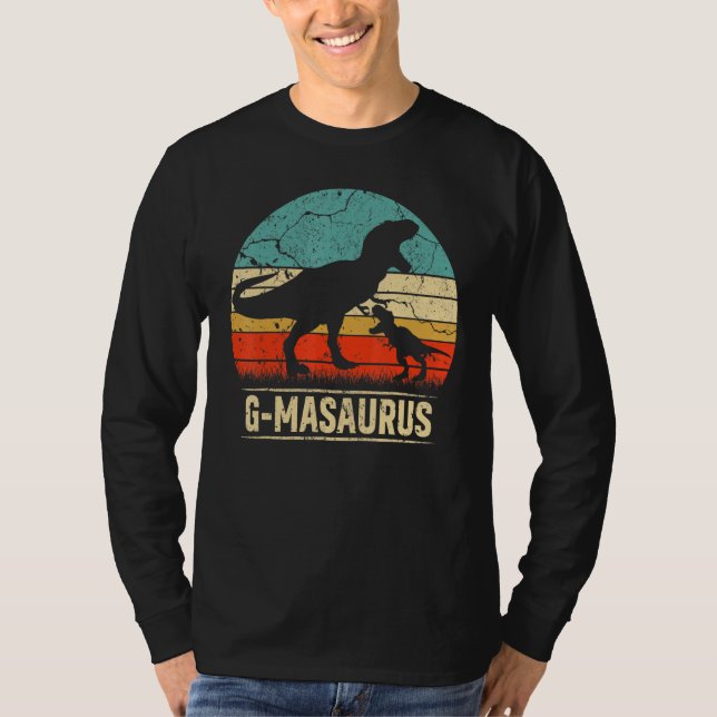 G Masaurus T Rex Dinosaur G Ma Saurus Familienmatt T-Shirt (Vorderseite)