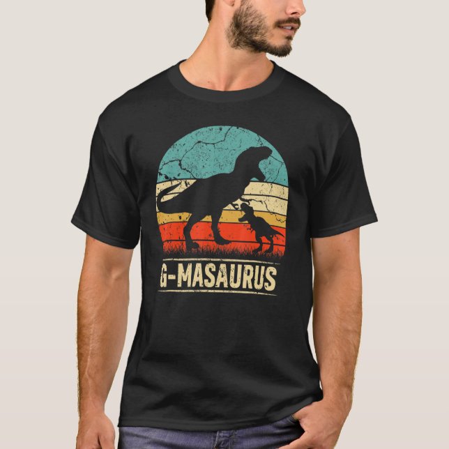 G Masaurus T Rex Dinosaur G Ma Saurus Familienmatt T-Shirt (Vorderseite)