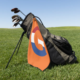 G Monogramm überlagert auf NLD-Flagge auf oder Gtc Golfhandtuch